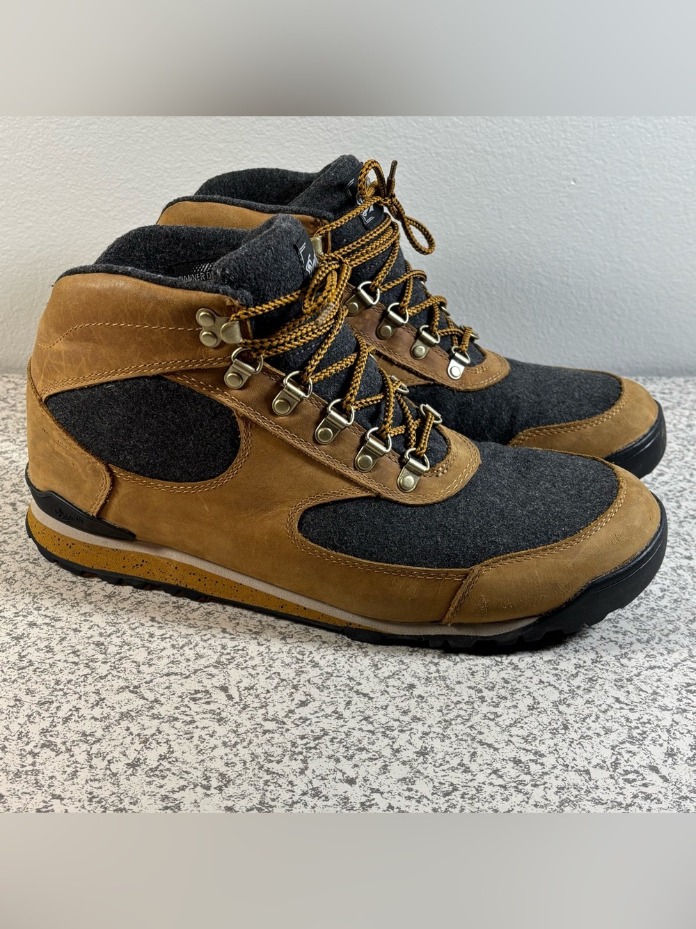 Danner Jag Wool Elk Brown 32226 Leather Lace Up Hiking Boots Dry Men's Sz 12 EUC